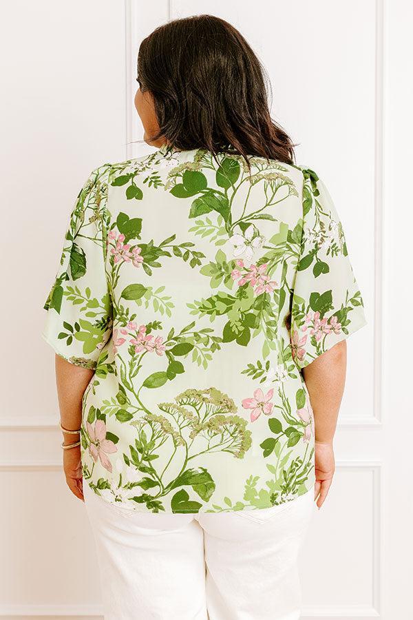 Small Town Charm Floral Top Curves Product Image