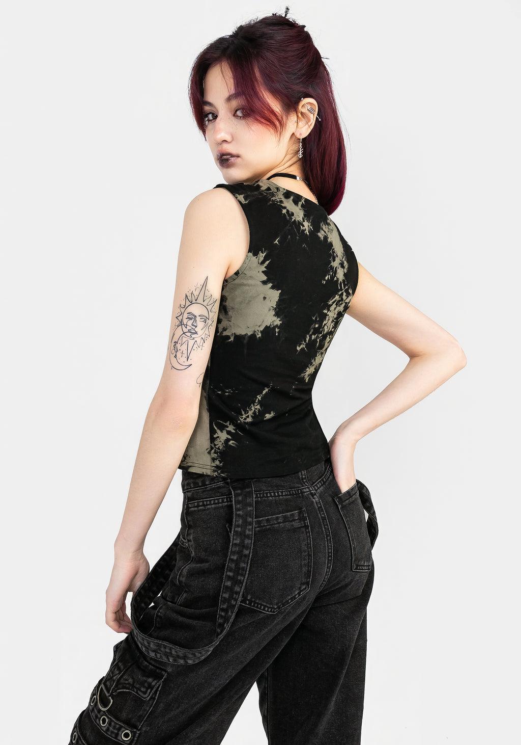 Erosion Tie Dye Sleeveless Tee Product Image