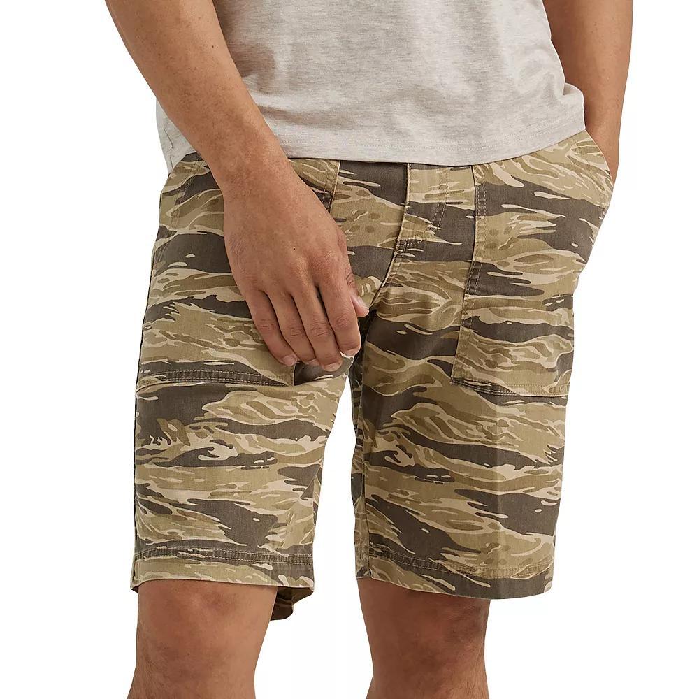 Men's Wrangler 10" Utility Shorts, Size: 40, Tiger Brown Camo Product Image