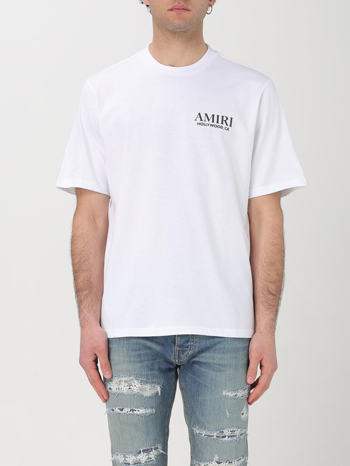 AMIRI Bones Stacked Cotton T-shirt In White Product Image