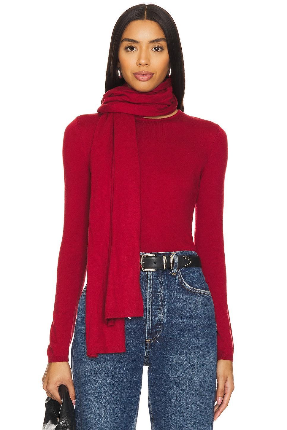Lovers and Friends Emberly Knit Scarf in Red Product Image