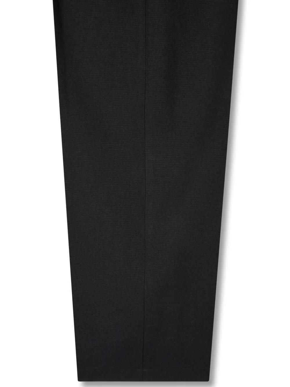pintuck-detail wide-leg trousers  Product Image