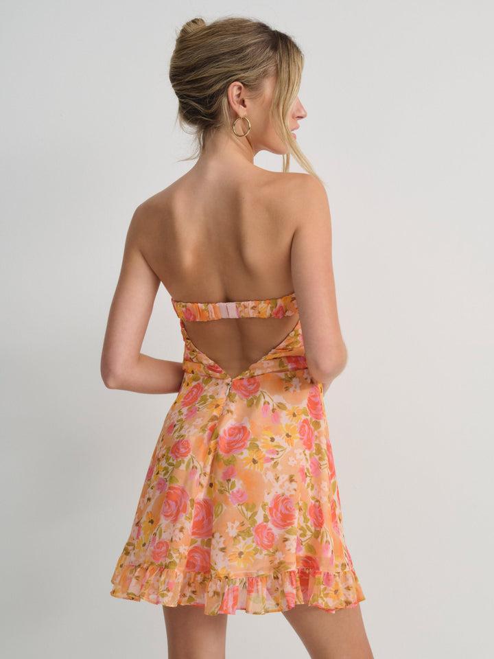 Teagan Mini Dress — Yellow Product Image