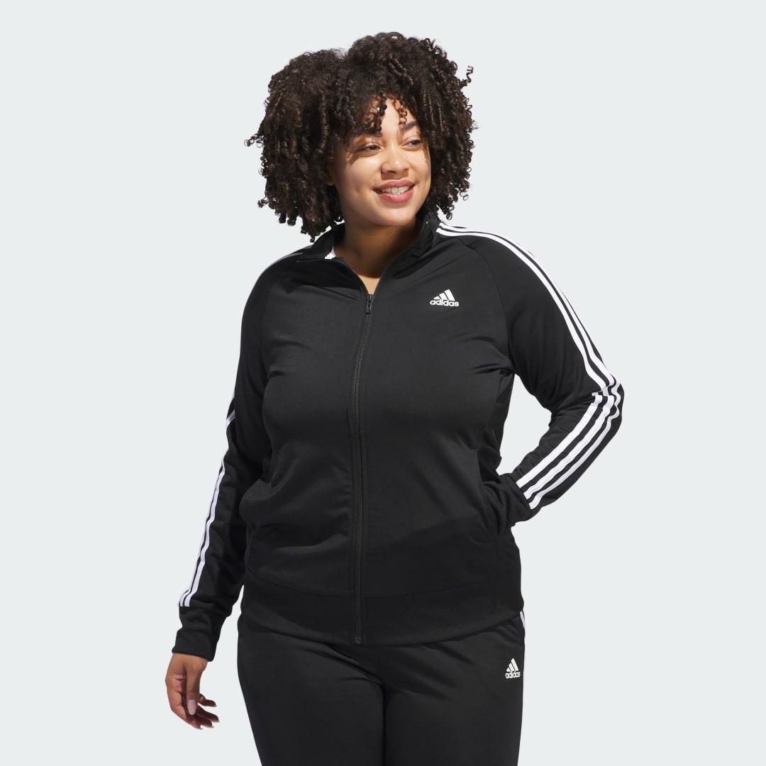 adidas Primegreen Essentials Warm-Up Slim 3-Stripes Track Jacket Legend Ink XS Womens Product Image