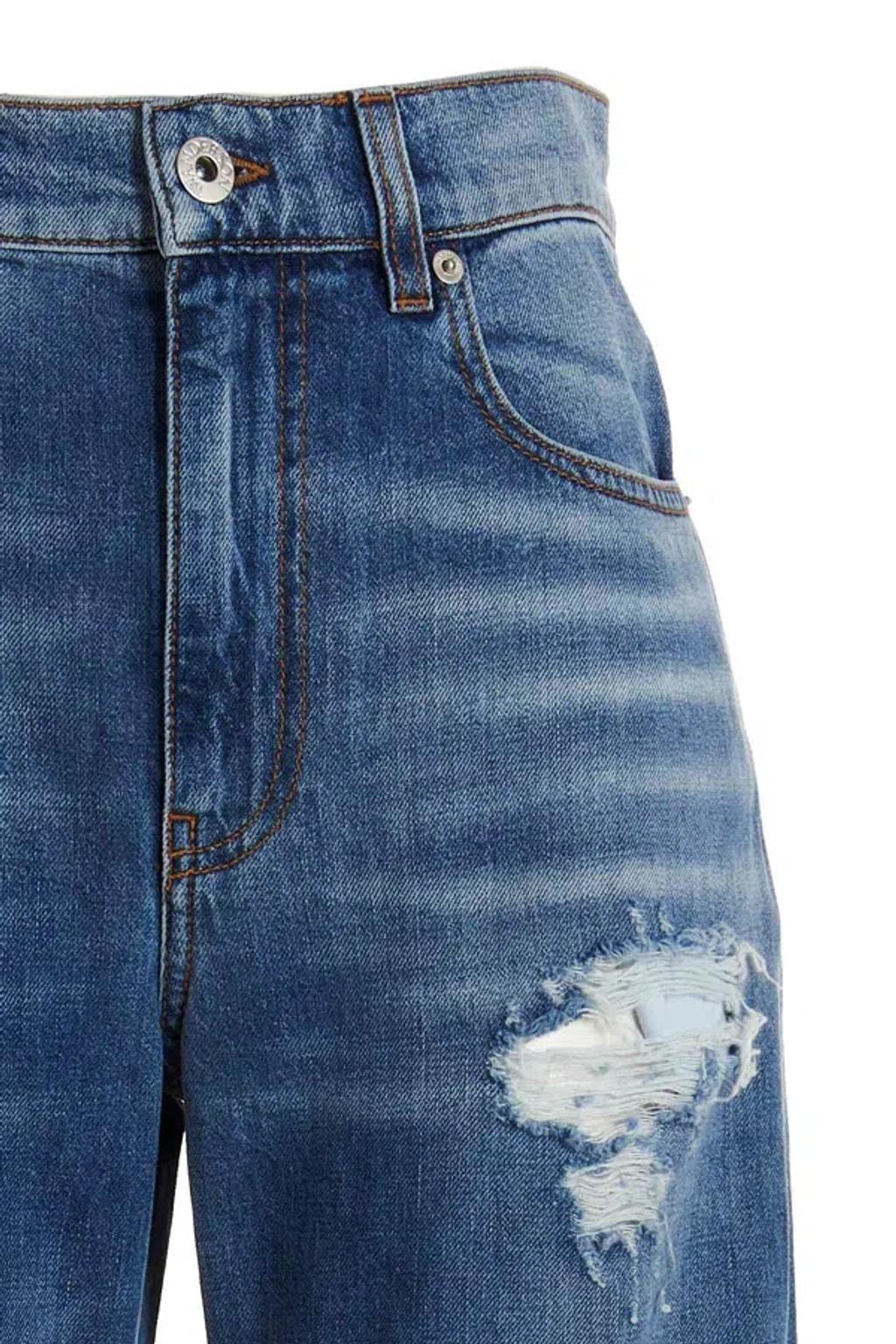 JW ANDERSON Maxi Turn-up Jeans In Blue Product Image