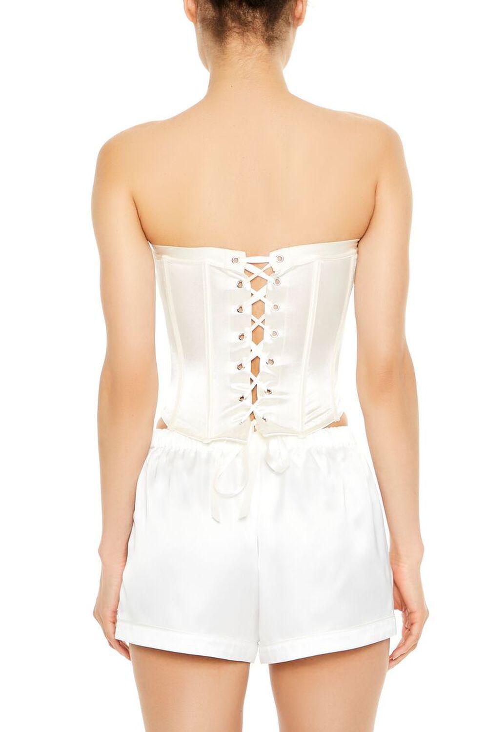 Satin Lingerie Corset Top | Forever 21 Product Image