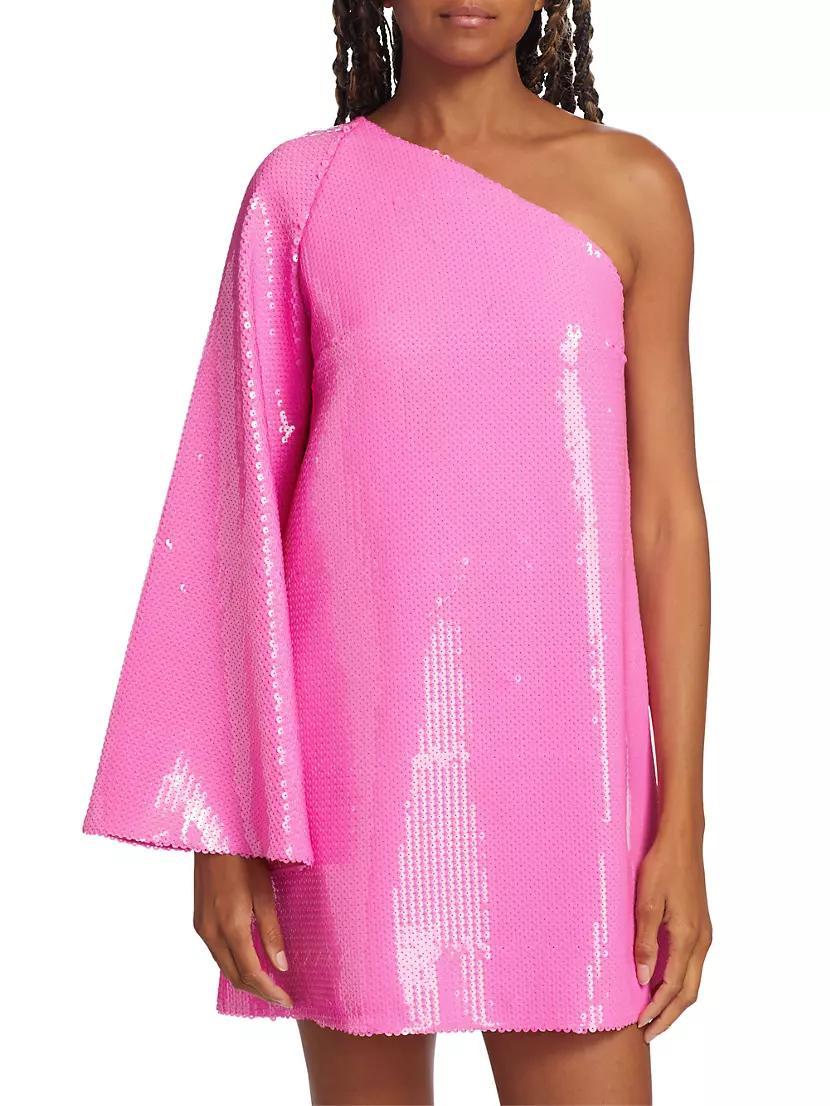 Vida Sequined One-Shoulder Minidress Product Image