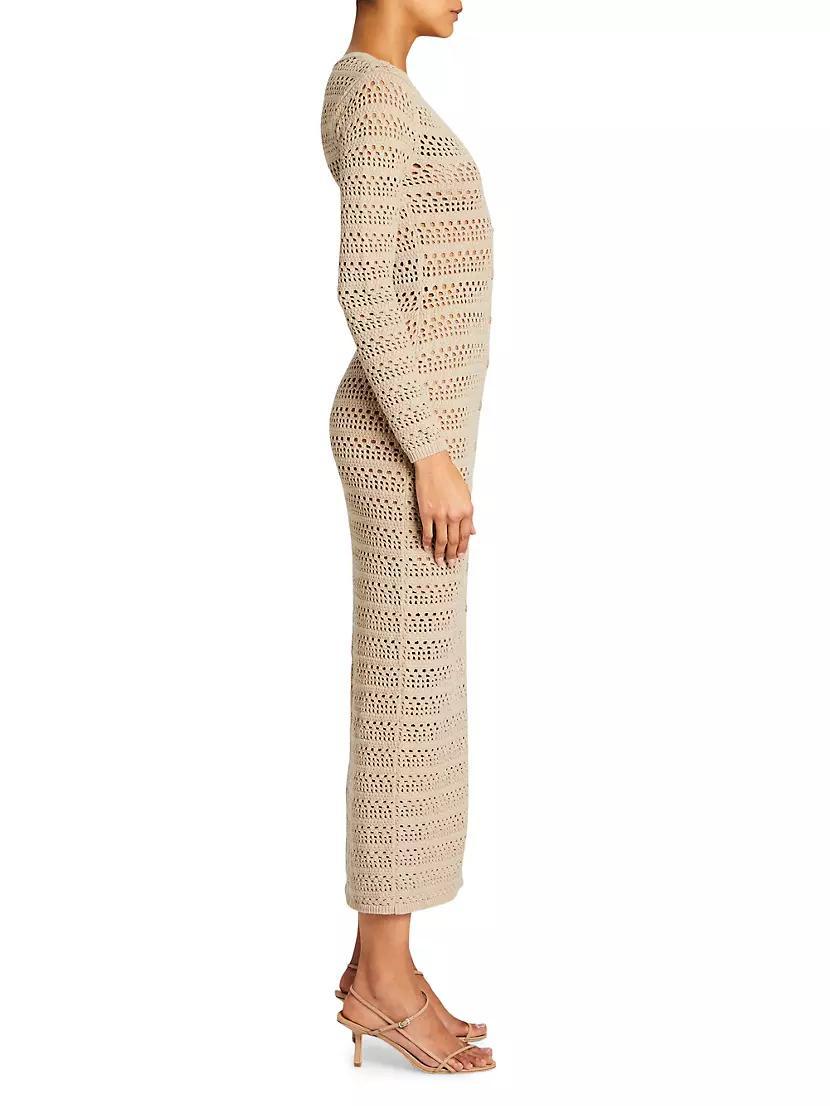 Dorothea Knit Crochet Cardigan Dress Product Image