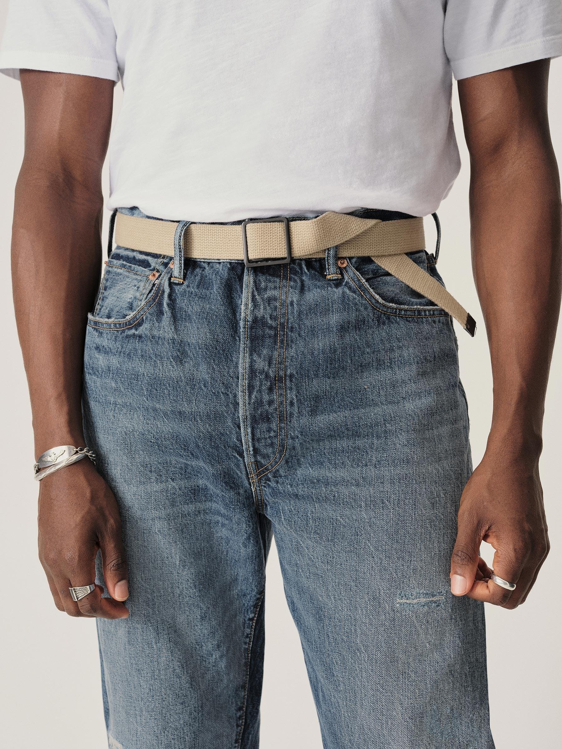 M053 Japanese Loomstate Selvedge Full Saddle Jean Product Image