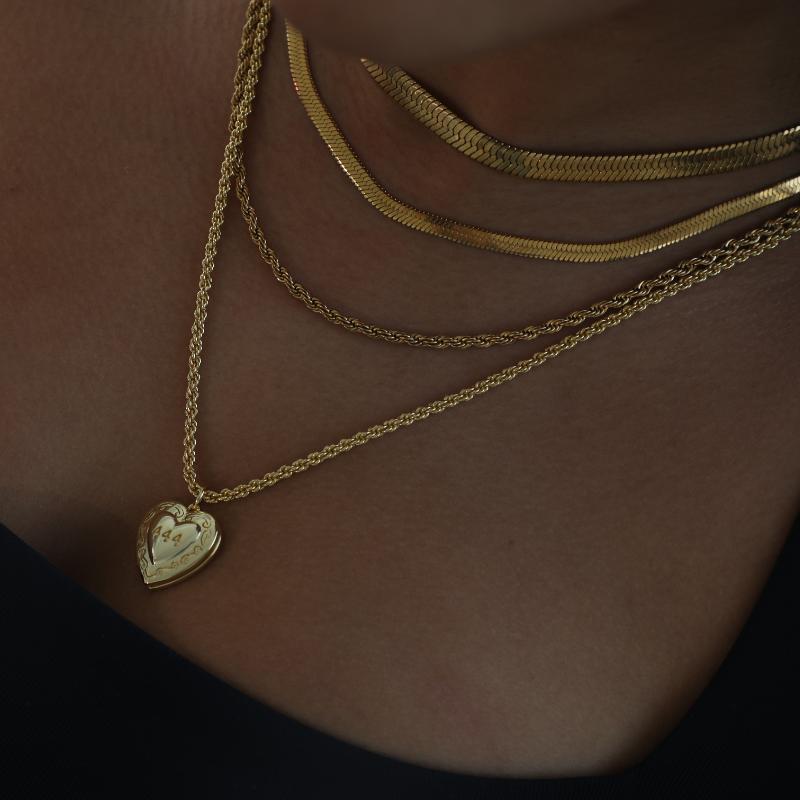 444 You Locket Necklace Product Image