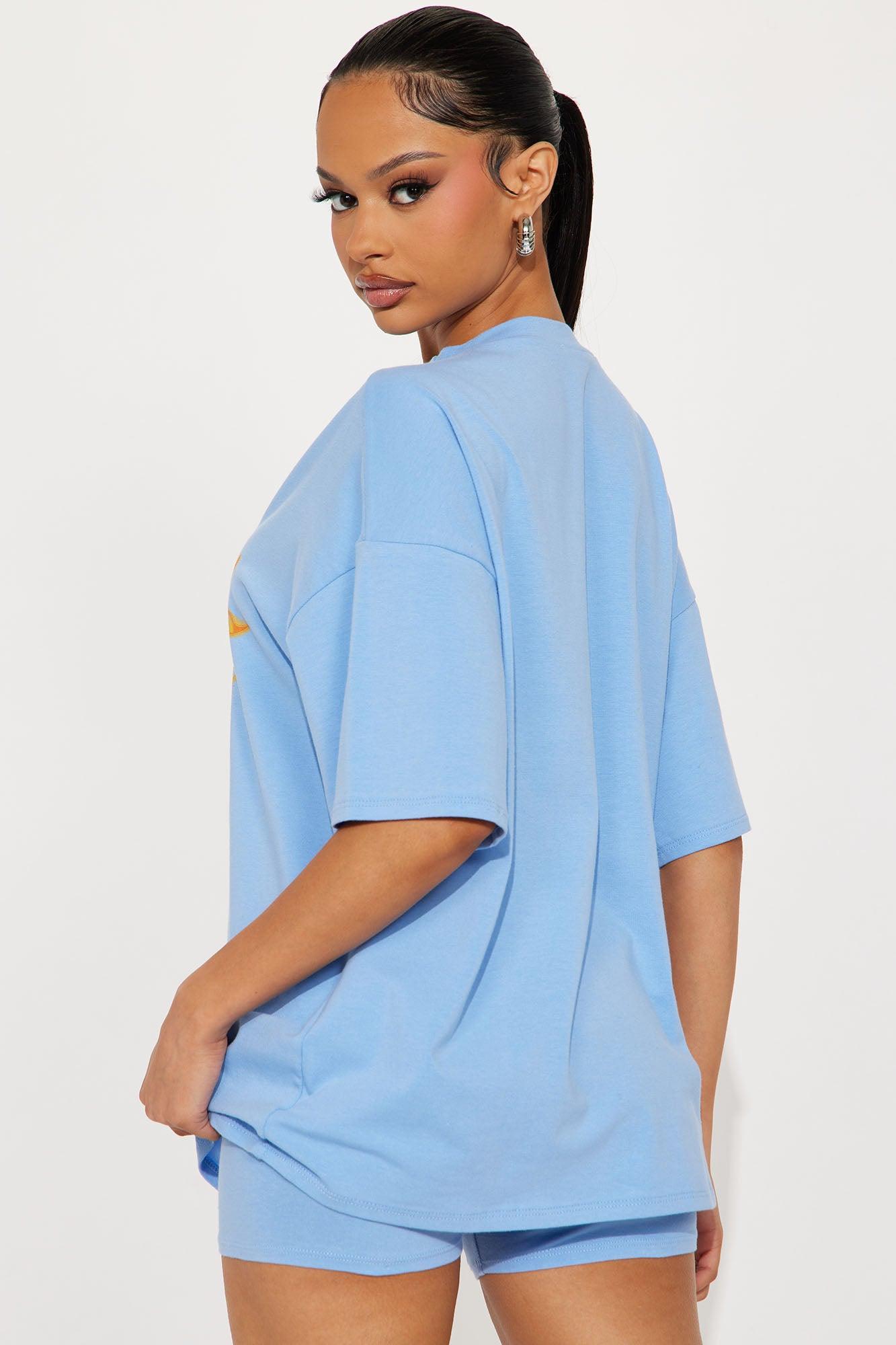 Le Soleil Short Set - Light Blue Product Image