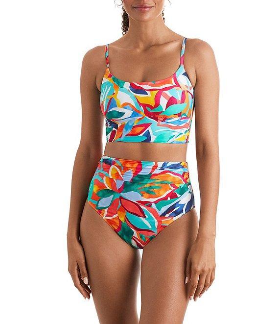 Mimi Flamingo Radiant Floral Morgan High Waist Swim Bottom Product Image