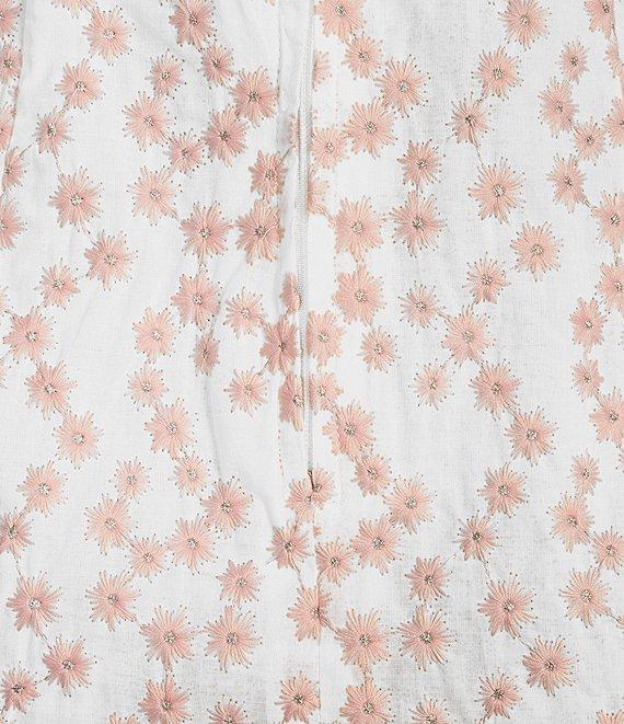 GB Embroidered Floral Print Midi Dress Product Image