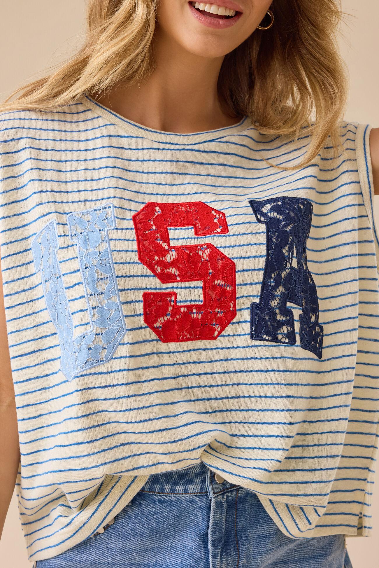 True Spirit USA Boxy Tee Product Image