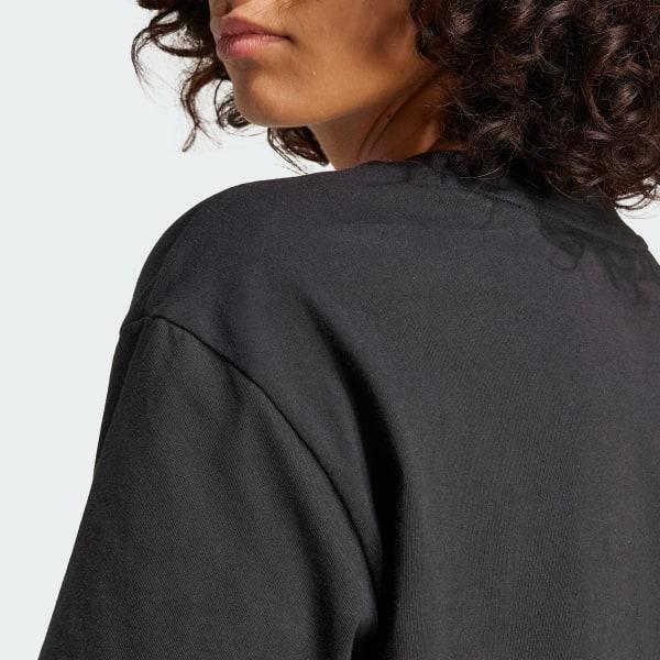 adidas Essentials Seasonals Animal Big Logo Boyfriend Tee Black M Womens Product Image