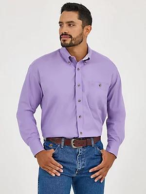 Wrangler® George Strait™ Solid One Pocket Button Down Shirt | Men's SHIRTS | Wrangler® Product Image