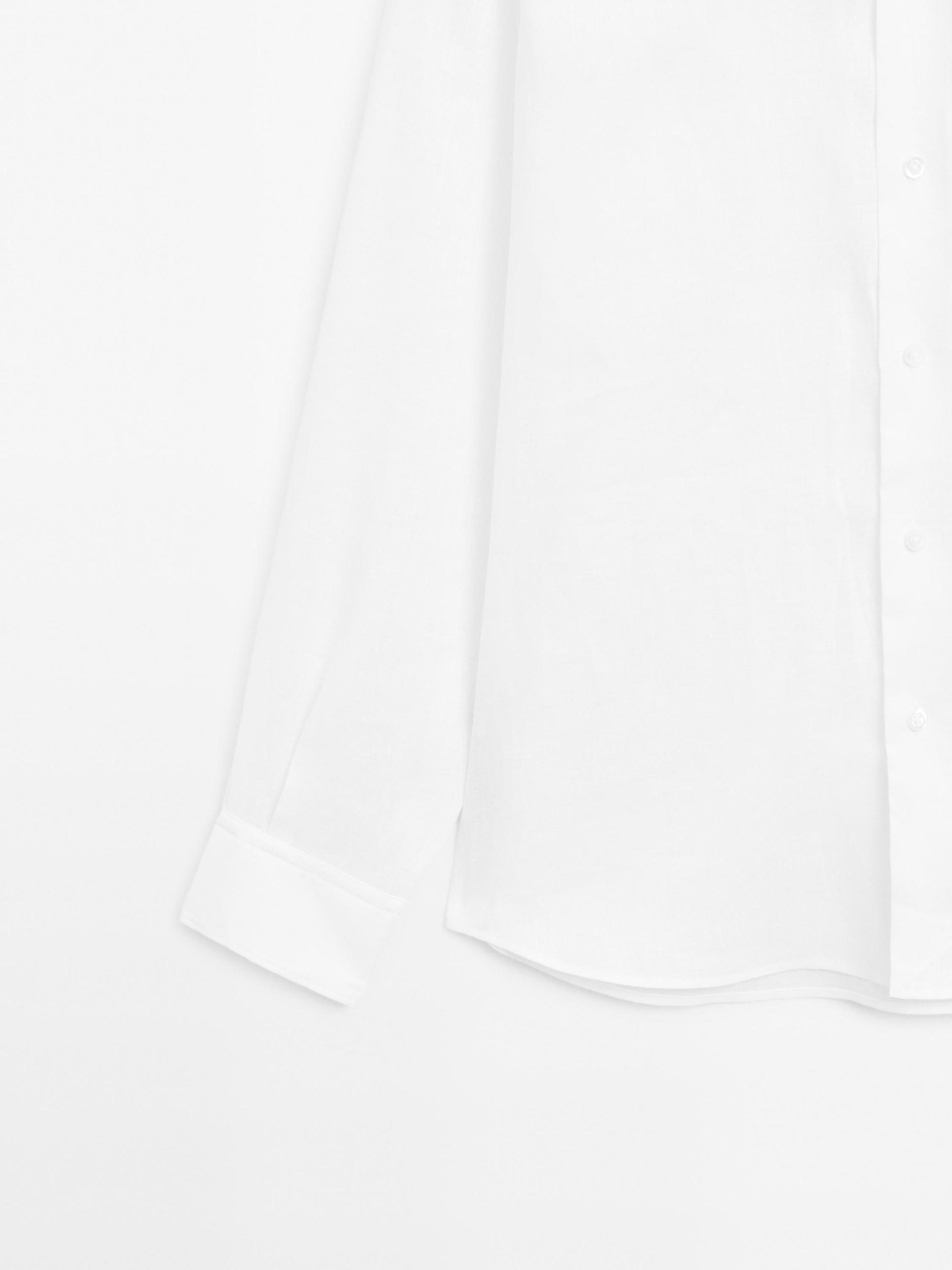 100% linen slim fit shirt Product Image
