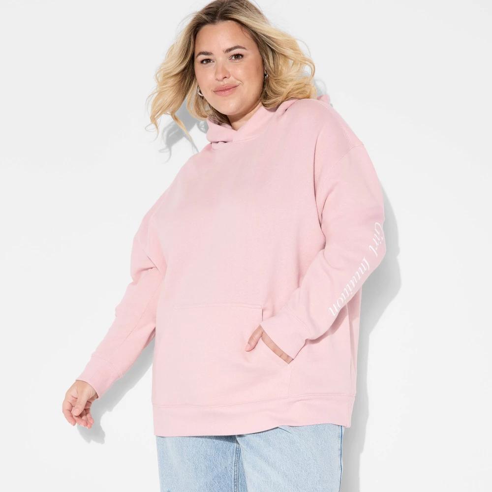 Women's Oversized Hooded Pullover Sweatshirt - Wild Fable™ Product Image