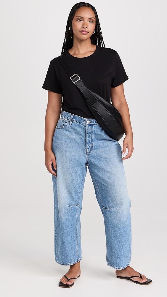 Madewell The Darted Barrel-Leg Jean | Shopbop Product Image