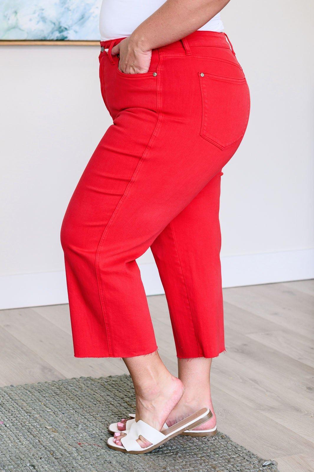 Lizzy Wide Leg Cropped Jeans *FS Product Image