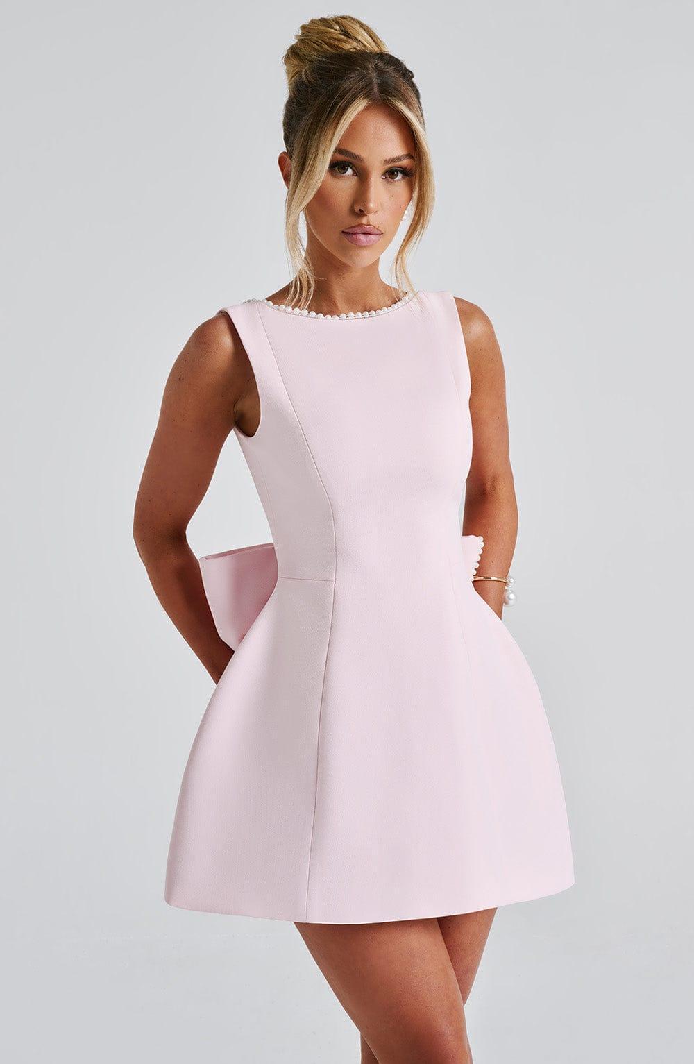 Carrie Mini Dress - Blush Product Image