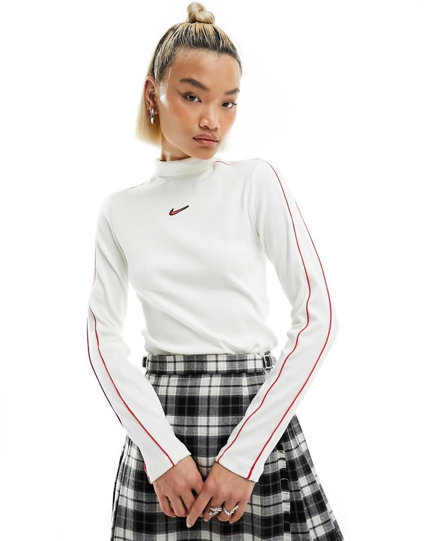 Nike Womens NSW Long Sleeve Mock - University Red/Sail Product Image