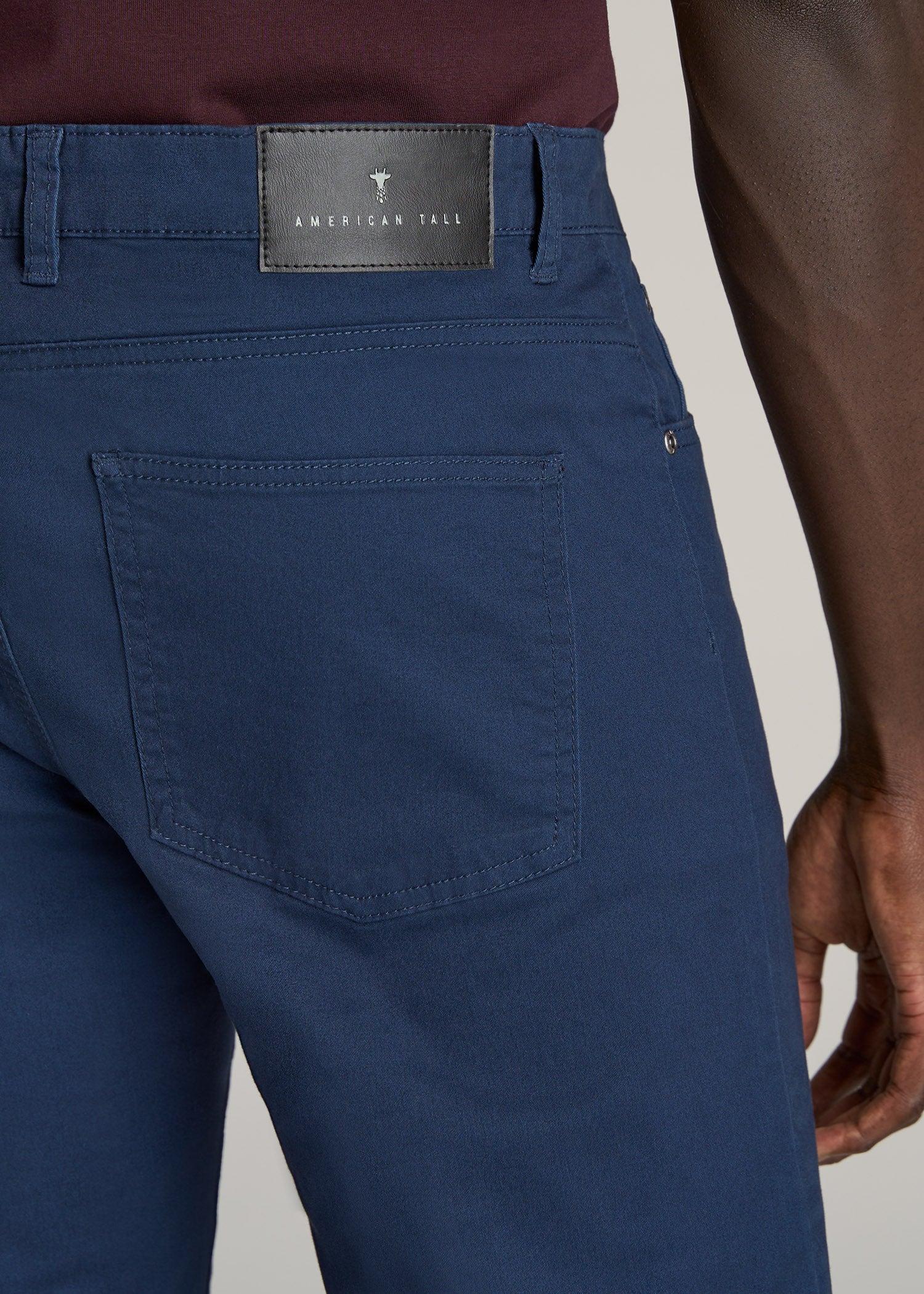 Dylan SLIM FIT Five-Pocket Pants For Tall Men in Marine Navy Product Image