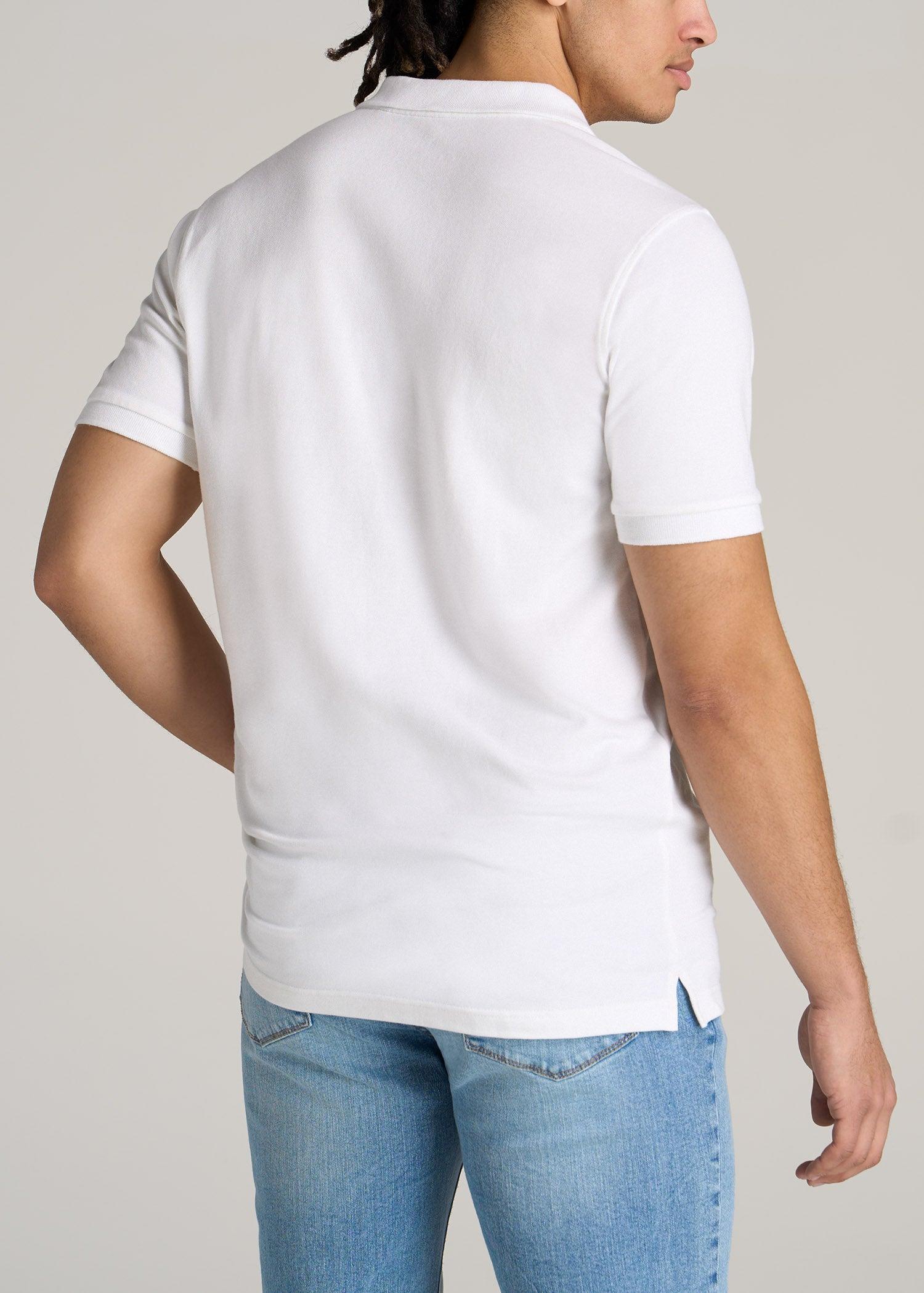 Men's Tall Classic Polo with Embroidered Logo in Cherry Brown Product Image