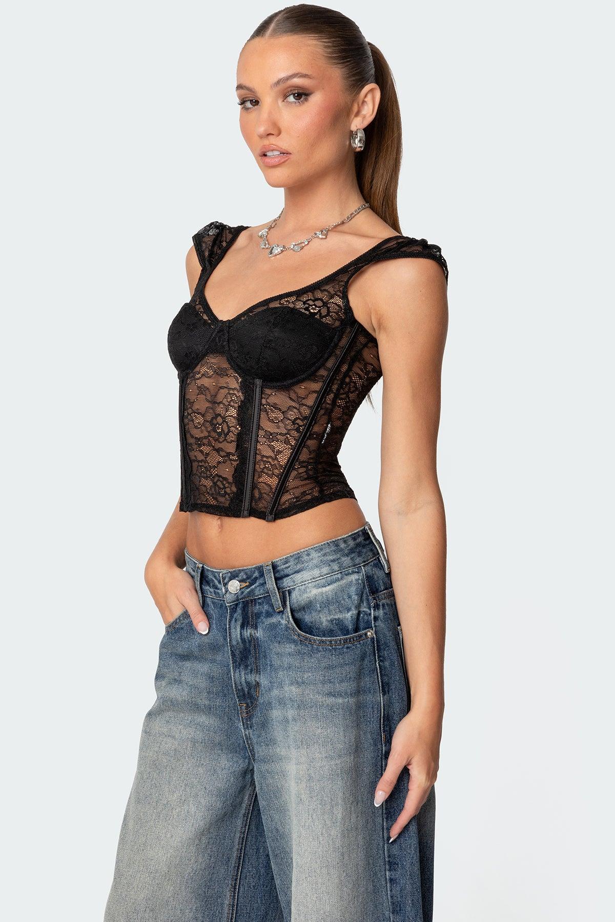Rita Lace Corset Product Image