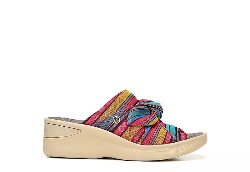 LifeStride Smile Women's Washable Wedge Slide Sandals, Size: 10, Elemental Blue Product Image