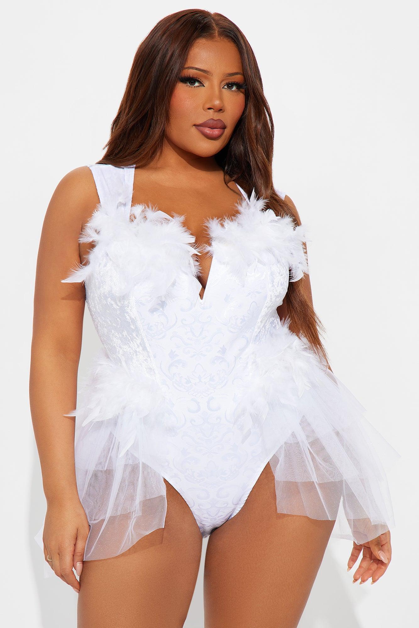 Heaven Sent Angel 4 Piece Costume Set - White Product Image