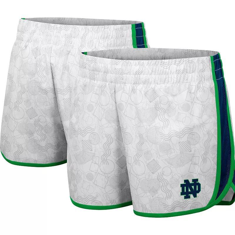 Womens Colosseum Notre Dame Fighting Irish The Plastics Geo Print Shorts Product Image