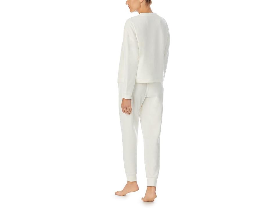 Sanctuary Long Sleeve Cropped Henley Joggers PJ Set Women's Pajama Sets Product Image