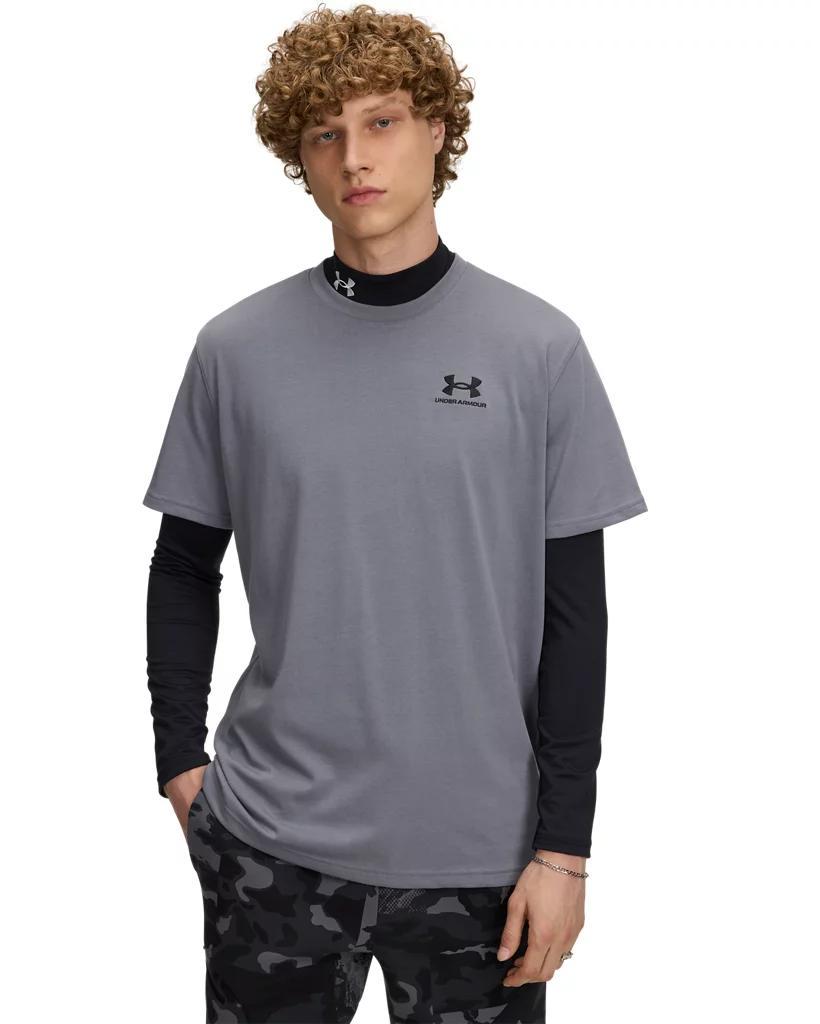 Men's UA Logo Embroidered Heavyweight Short Sleeve Product Image