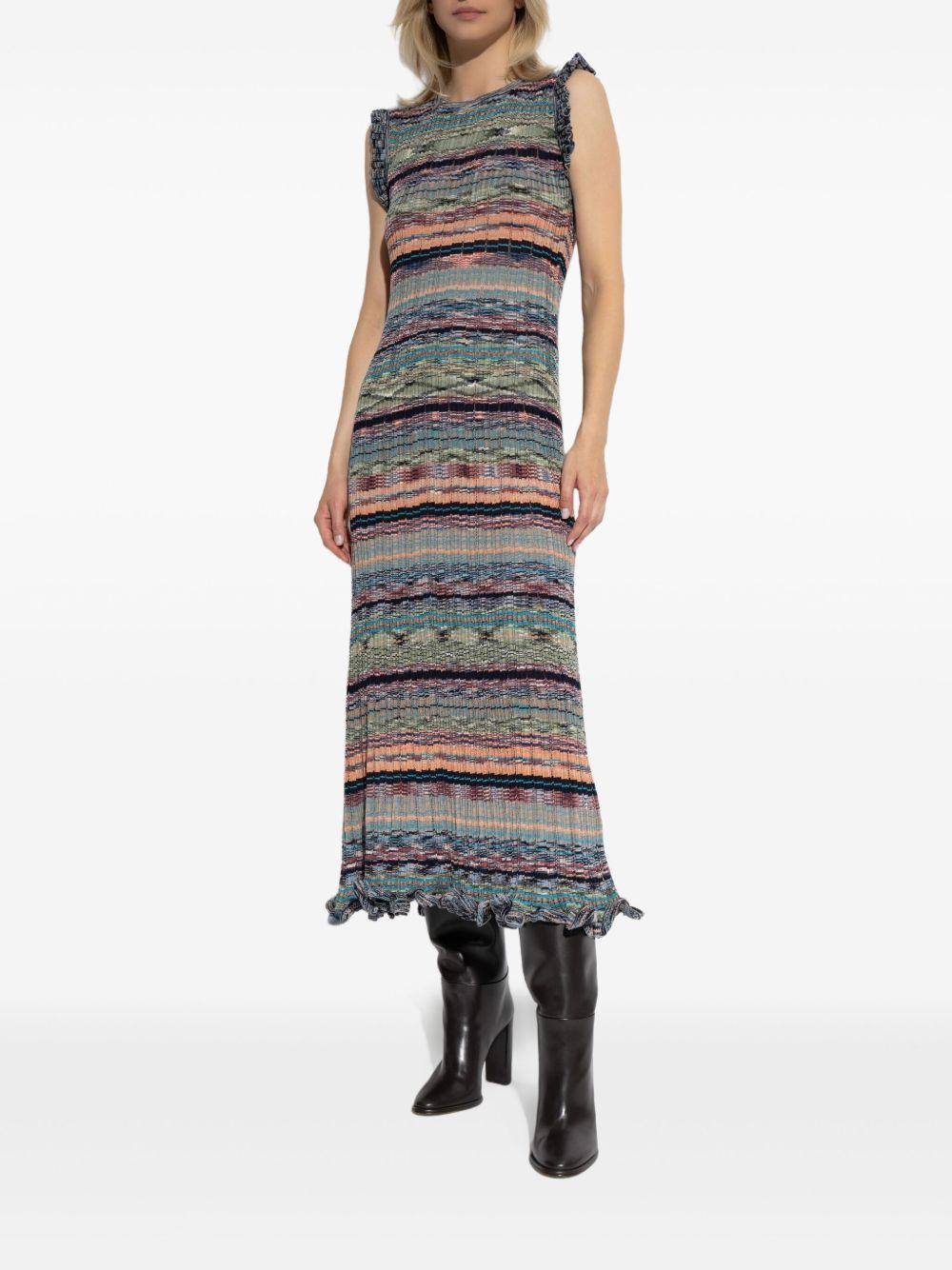 striped knitted dress Product Image