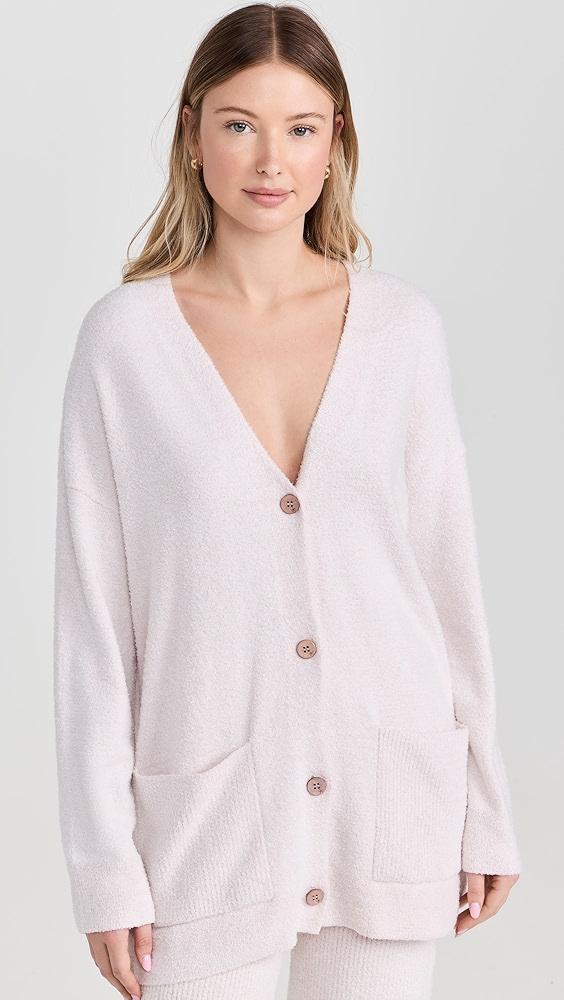 Barefoot Dreams CCL Contrast Rib Pocket Cardigan | Shopbop Product Image