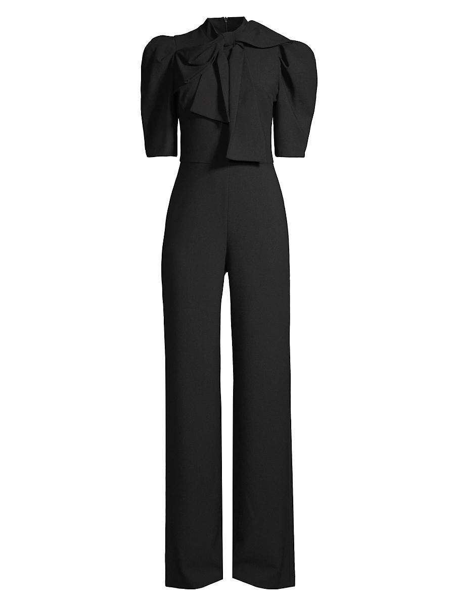 Womens Ara Bow Puff-Sleeve Jumpsuit Product Image