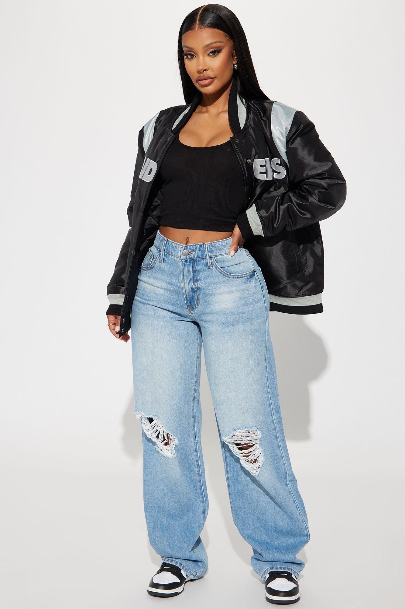 Broken Boyfriend No Stretch Straight Leg Jeans - Light Wash Product Image