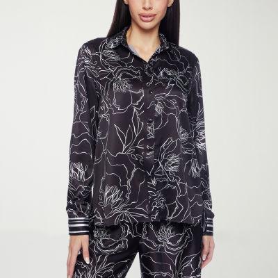 Premier Amour Womens Long Sleeve Satin Blouse Product Image