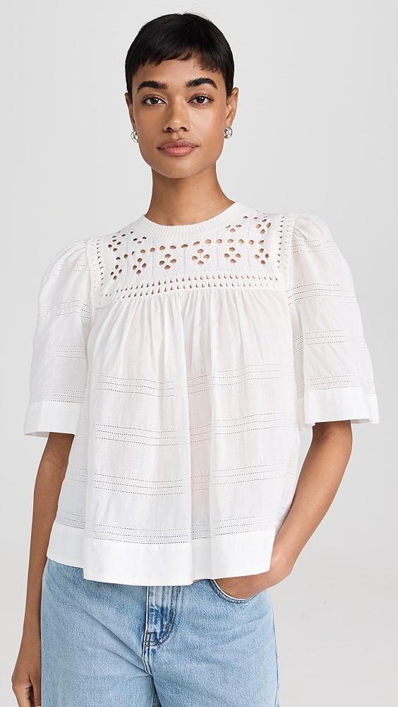 Sea Emile Pointelle Knit Combo Top | Shopbop Product Image