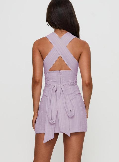 Alsace Mini Dress Lilac Product Image