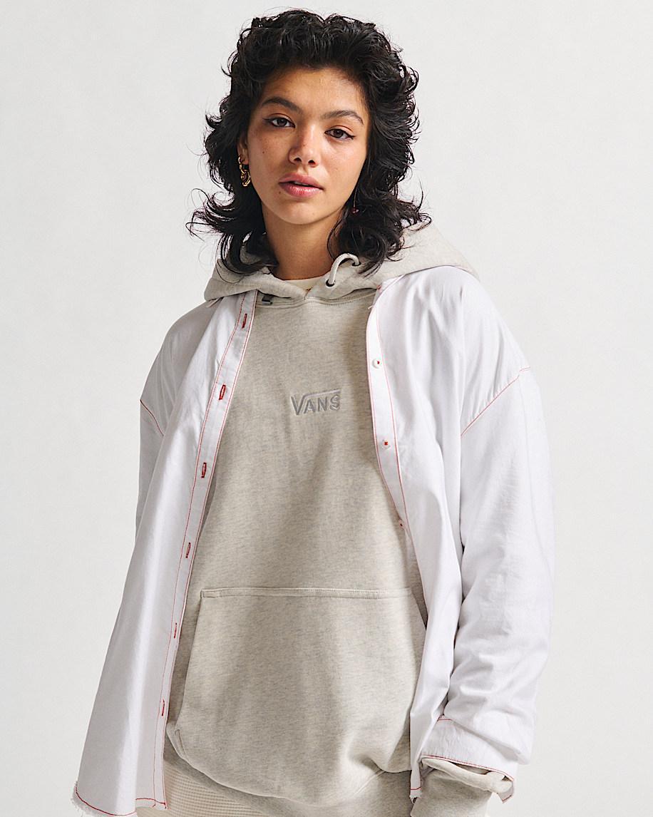Gillian Button Up Shirt in White| Vans US Product Image