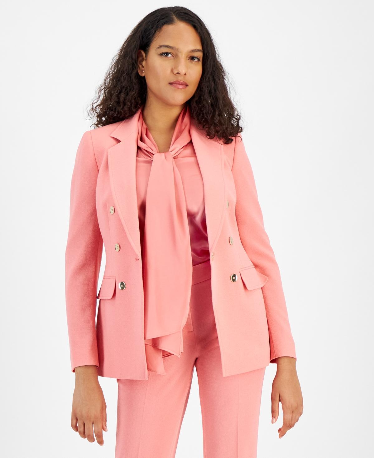 Bar Iii Womens Textured Crepe One-Button Blazer, Created for Macys Product Image