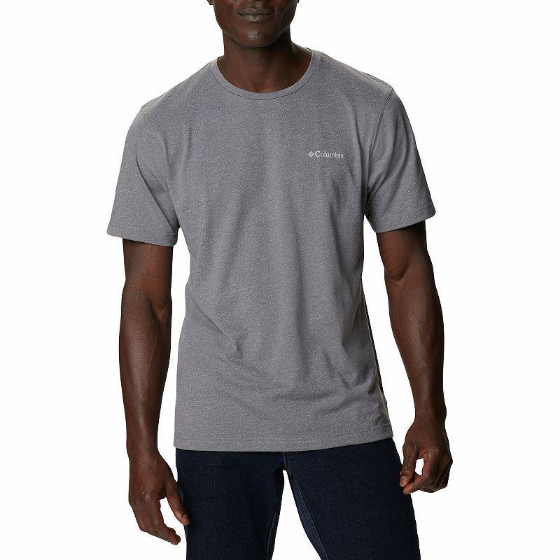 Men's Columbia Thistletown Hills Omni-Wick Performance Tee, Size: Medium, City Gray Grey Product Image