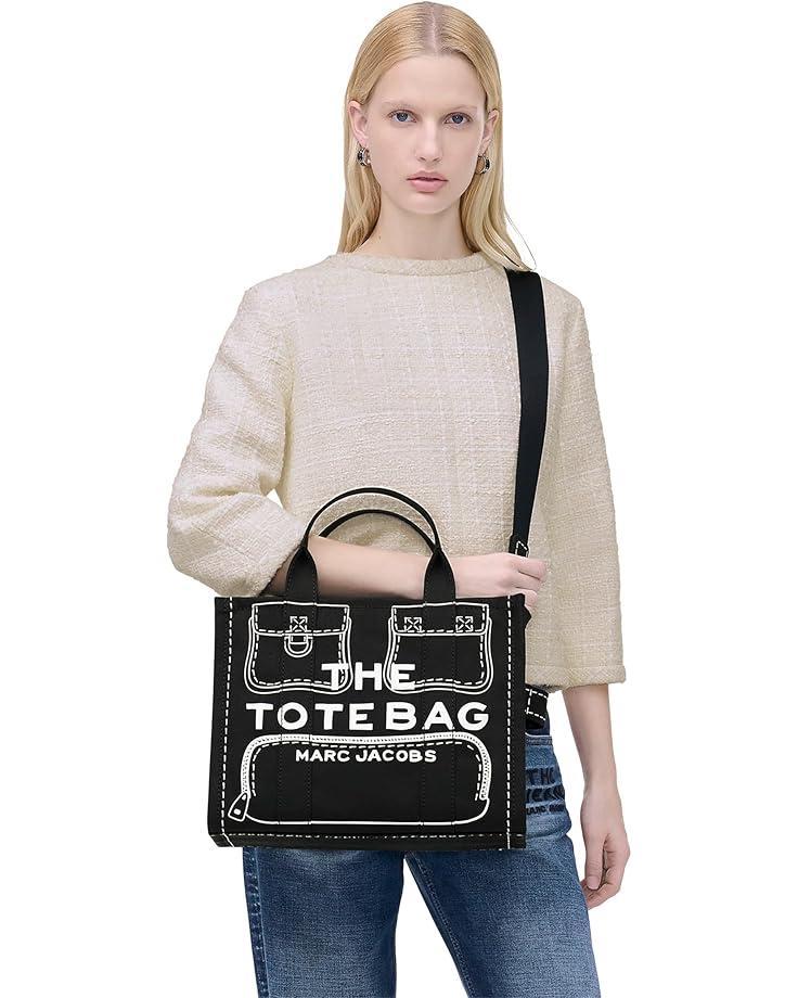 Marc Jacobs The Trompe L'oeil Cargo Canvas Medium Tote Bag Product Image