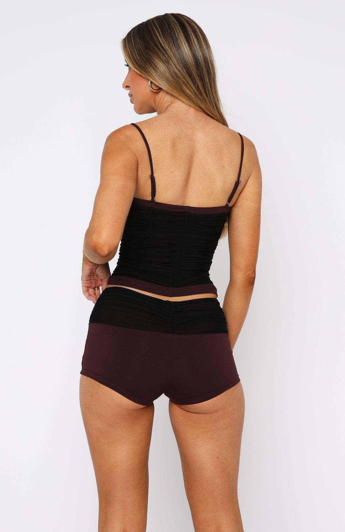 Still Beating Shorts Black/Wine Product Image