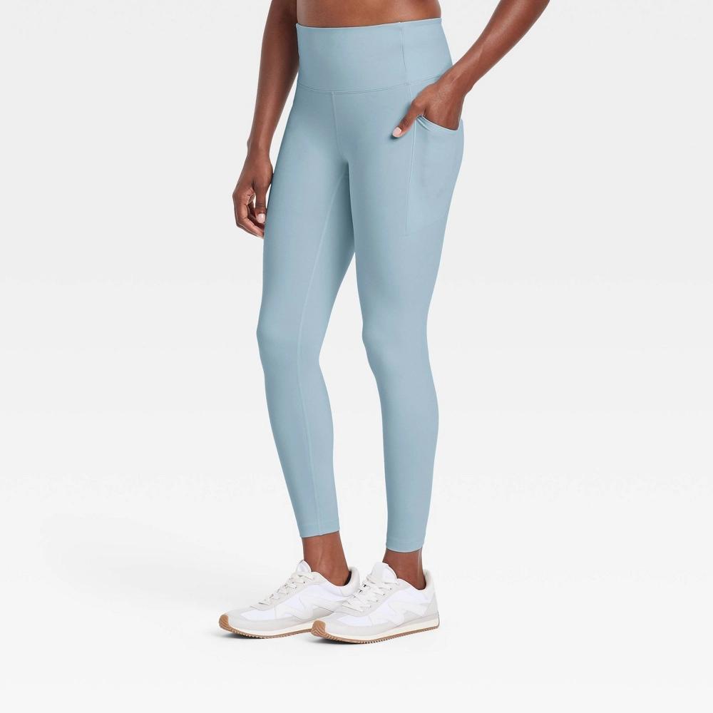 Womens Dynamic Flex High-Rise Pocketed 7/8 Leggings - All In Motion Steel Blue XXL Product Image