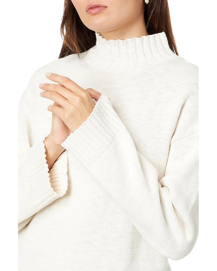 Mock Neck Stripe Sweater Product Image