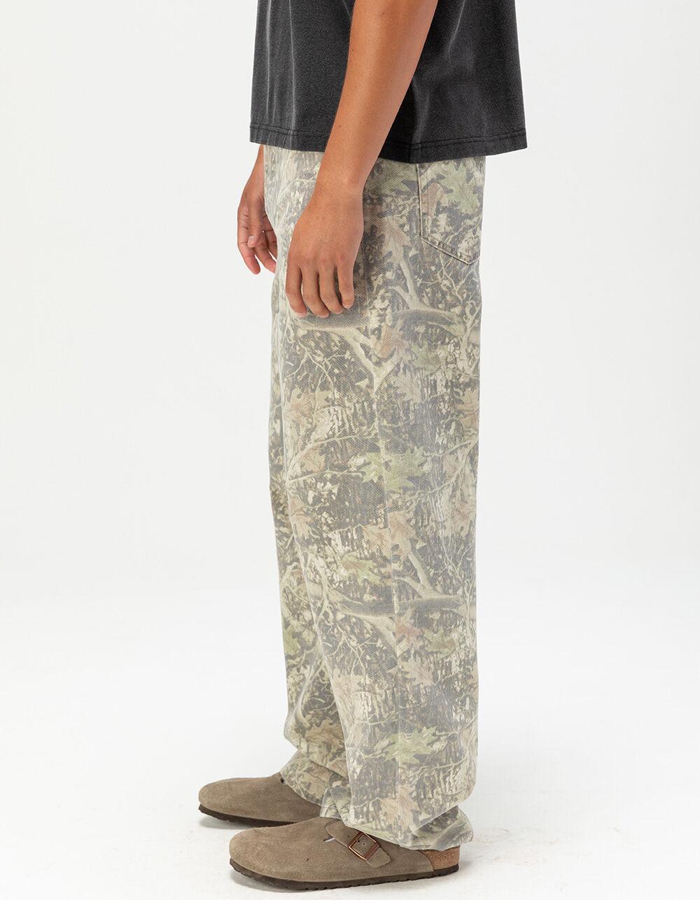 RSQ Mens Baggy Camo Print 5 Pocket Pants - FOREST Product Image