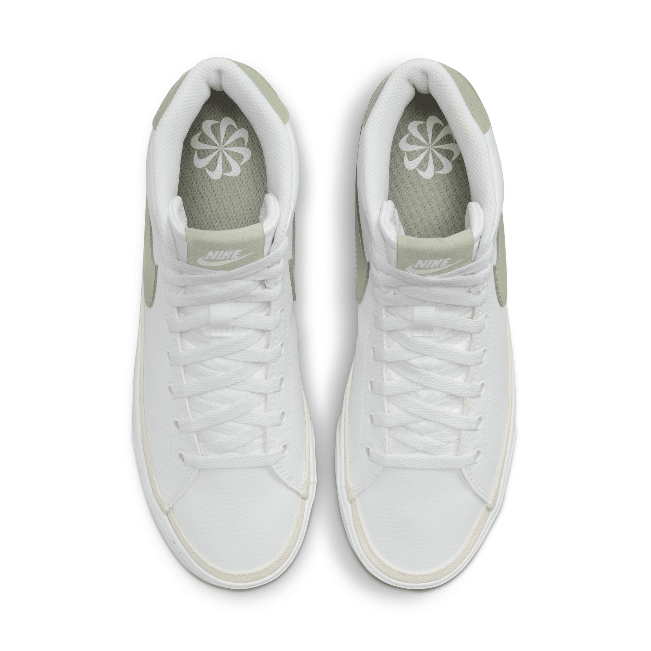 Nike Court Legacy Mid Next Nature Womens Shoes Green Horizon-Phantom Product Image